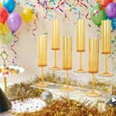 Thumbnail 3 de Amber Champagne Flutes 24-Pack 5.4 oz Plastic Champagne Glasses 🍷