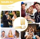Thumbnail 4 de Amber Champagne Flutes 24-Pack 5.4 oz Plastic Champagne Glasses 🍷
