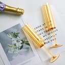 Thumbnail 6 de Amber Champagne Flutes 24-Pack 5.4 oz Plastic Champagne Glasses 🍷