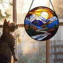 Thumbnail 1 de AMDERVEN Stained Glass Window Hanging 7.8 in 🌞