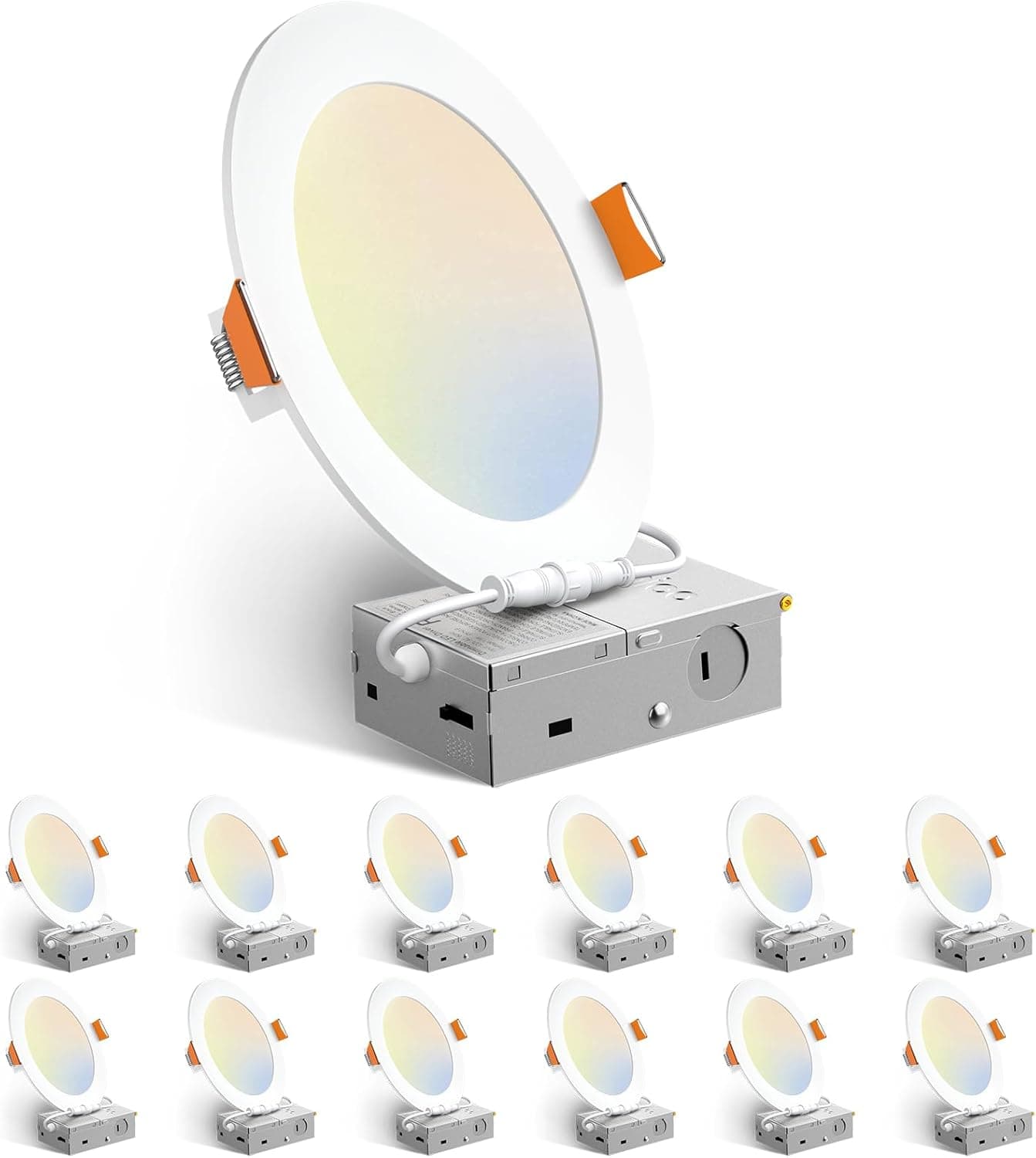 Amico 12-Pack 6 Inch LED Ceiling Light 📺