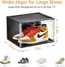 Thumbnail 4 de Amllas New Stackable Shoe Boxes 8-Pack 13″x10.6″x8.3″ 📦