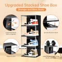 Thumbnail 6 de Amllas New Stackable Shoe Boxes 8-Pack 13″x10.6″x8.3″ 📦
