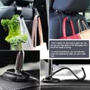 Thumbnail 3 de Amooca Car Seat Headrest Hook 4-Pack hanger for car 🚗