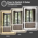 Thumbnail 5 de Amorho LED Bathroom Mirror 24" x 36" dimmable mirror 🪞