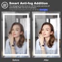 Thumbnail 6 de Amorho LED Bathroom Mirror 24" x 36" dimmable mirror 🪞