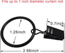 Thumbnail 1 de AMZSEVEN 40-Pack Curtain Rings ⌚