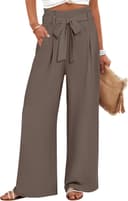 Thumbnail 4 de ANRABESS Wide Leg Palazzo Pants, High-Waist Belted 👖