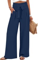 Thumbnail 5 de ANRABESS Wide Leg Palazzo Pants, High-Waist Belted 👖