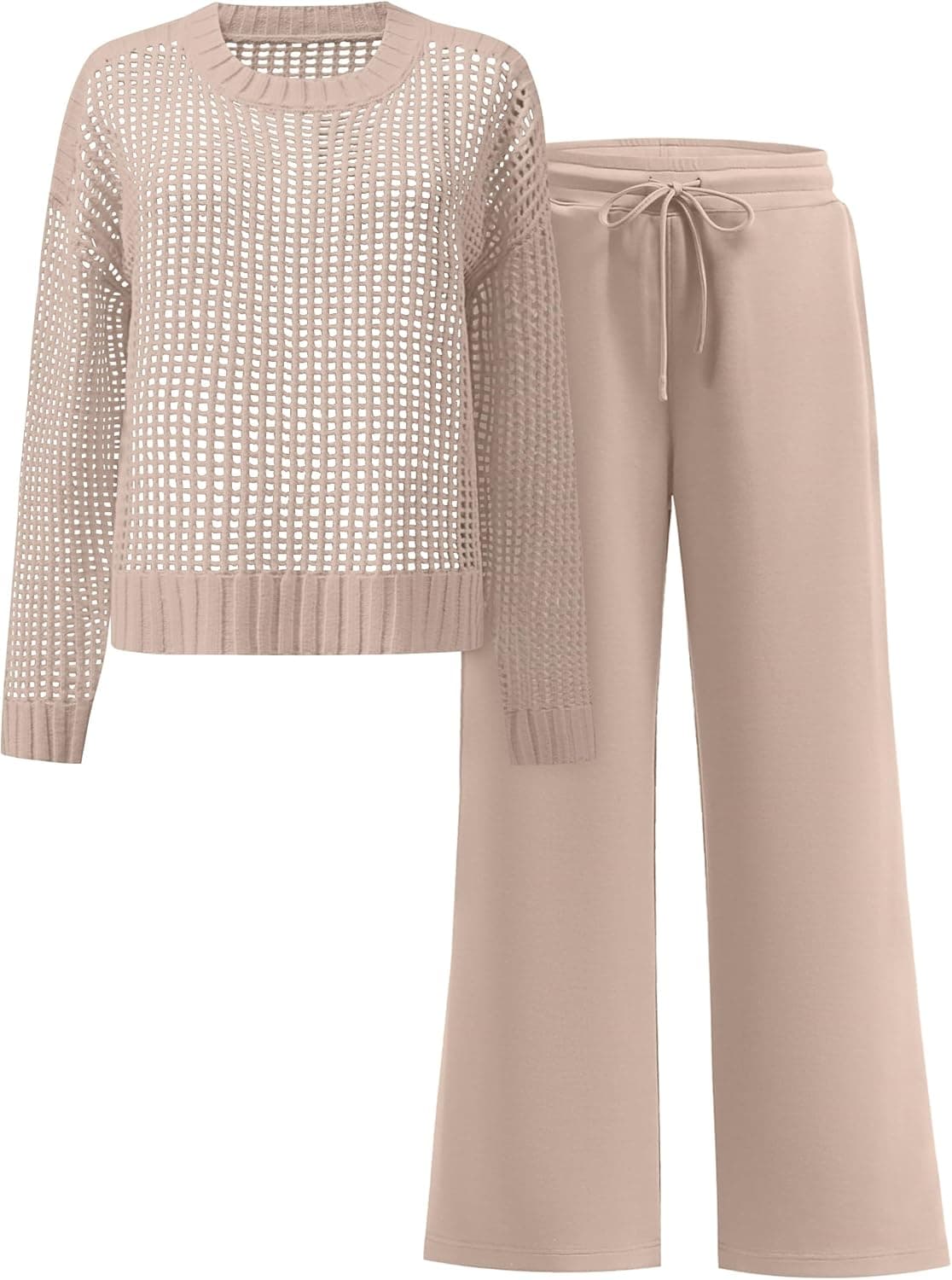 ANRABESS Women's Crochet Sweater Set 📷