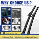 Thumbnail 1 de ANRDDO Wipers Factory Replacement 24" + 23" 🚗