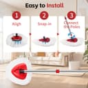 Thumbnail 5 de ANREKEYH Spin Mop Head, 2 Refills ⚙️