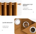 Thumbnail 2 de ANRODUO Golden Brown Velvet Curtains 84 in Blackout Drapes 🪟