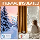 Thumbnail 4 de ANRODUO Golden Brown Velvet Curtains 84 in Blackout Drapes 🪟