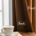 Thumbnail 5 de ANRODUO Golden Brown Velvet Curtains 84 in Blackout Drapes 🪟