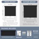 Thumbnail 4 de AOSKY Blackout Roller Shades 24" 📺