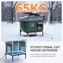 Thumbnail 3 de Apasiri Outdoor Heated Cat House with Insulation 🐱