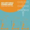 Thumbnail 2 de Aqua Orange 3 Wheel Scooter with Seat for Kids 🛴