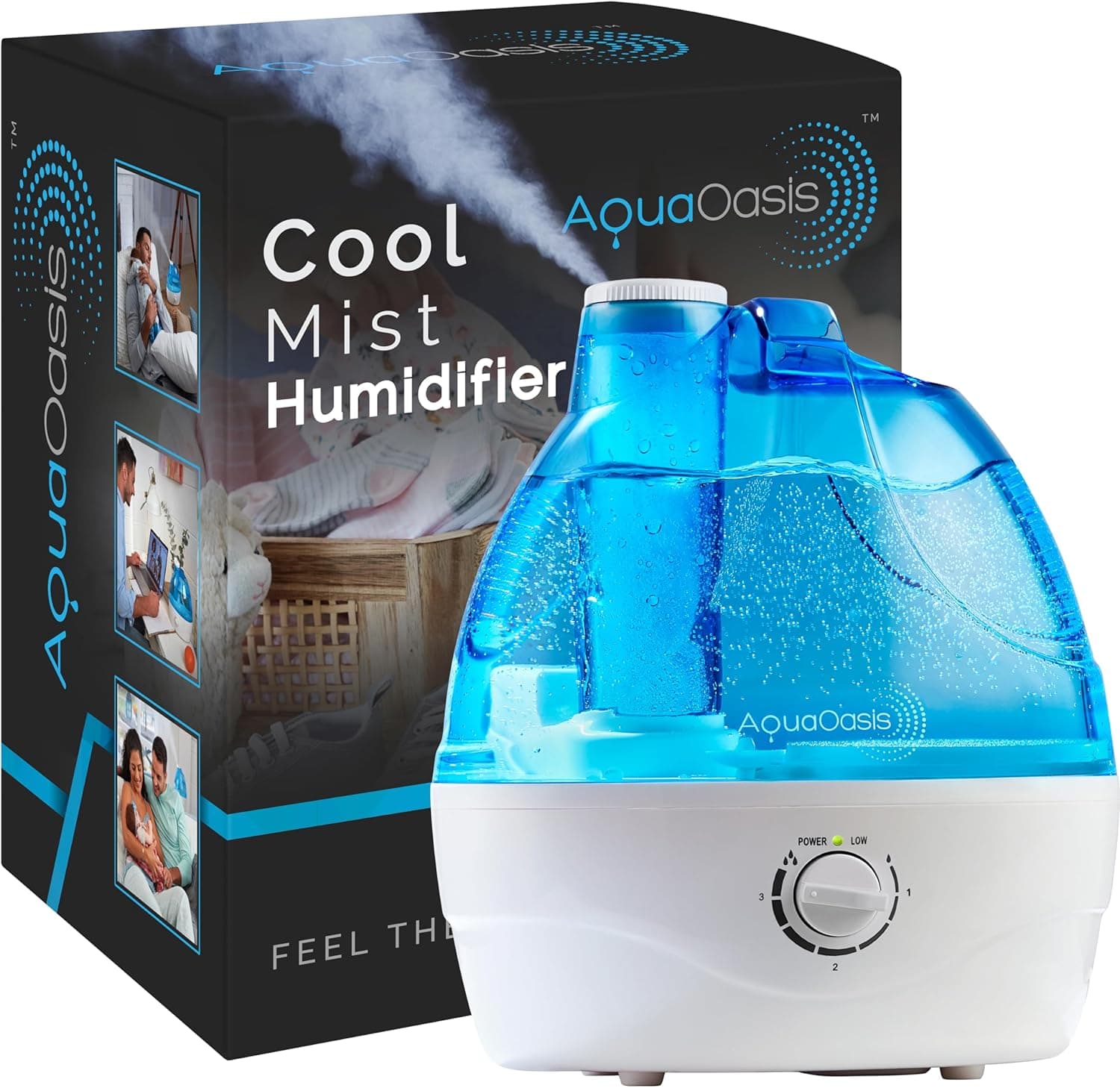 AquaOasis Cool Mist Humidifier 2.2L 💧
