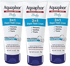 Aquaphor Baby Diaper Rash Cream 3-in-1 Relief 3.5 Oz Tube 📦
