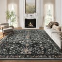 Thumbnail principal de Area Rugs 8x10 Washable Floral Rug for Living Room 🧶