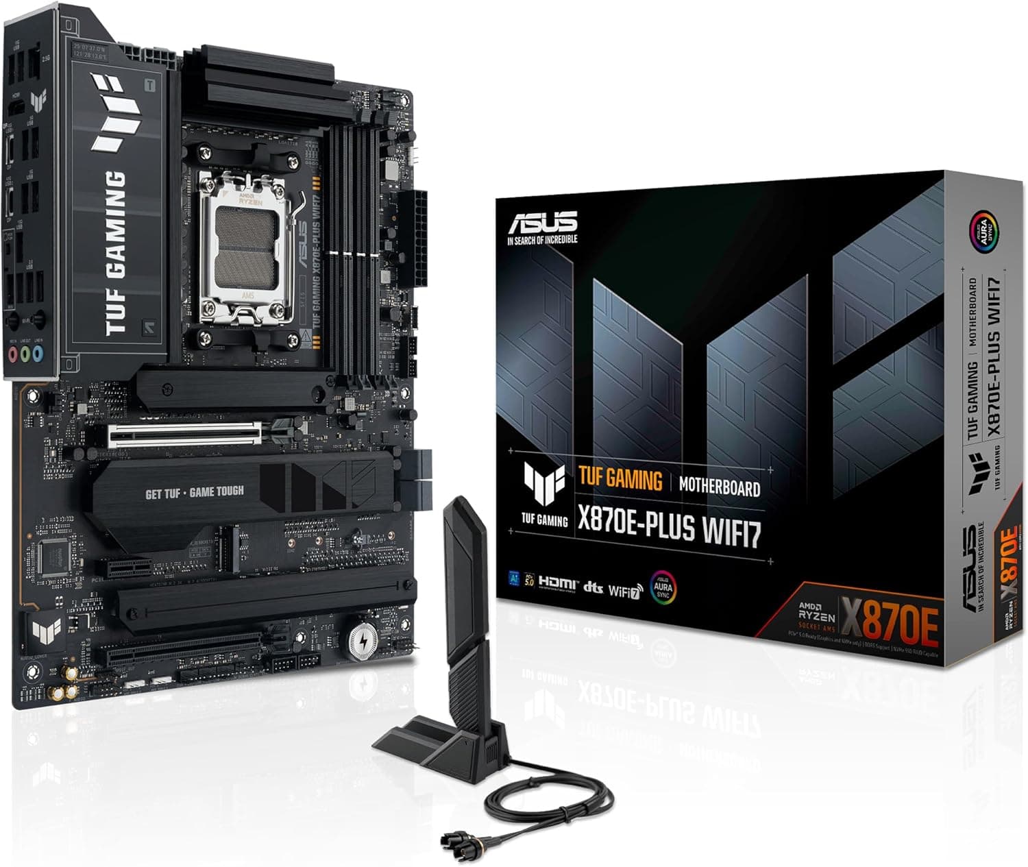 ASUS TUF Gaming X870E-PLUS WIFI7 motherboard with PCIe 5.0 📷
