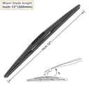 Thumbnail 2 de AUTOBOO 26" + 16" wipers for Subaru Crosstrek 12" rear 🚗