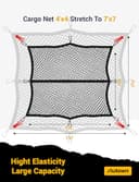Thumbnail 2 de AUTOWN Cargo Net 4'x4'–7'x7' for Truck Bed 🚗