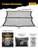 Thumbnail 7 de AUTOWN Cargo Net 4'x4'–7'x7' for Truck Bed 🚗