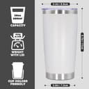 Thumbnail 3 de AUWBON 20oz Tumbler Stainless Steel Travel Mug 📱