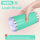 Thumbnail 5 de AUWBON 20oz Tumbler Travel Mug set 🎧