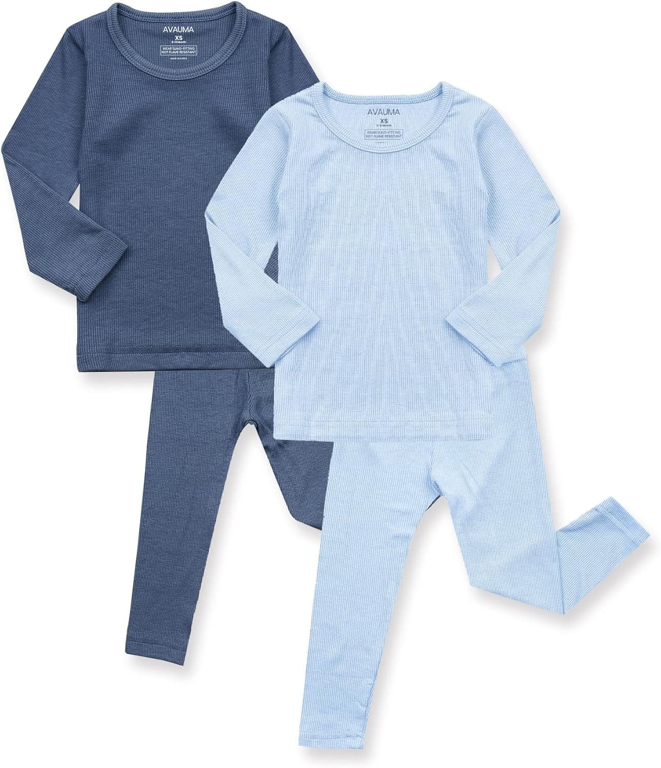 AVAUMA Baby Pajama Set ribbed snug-fit sleepwear 🧸