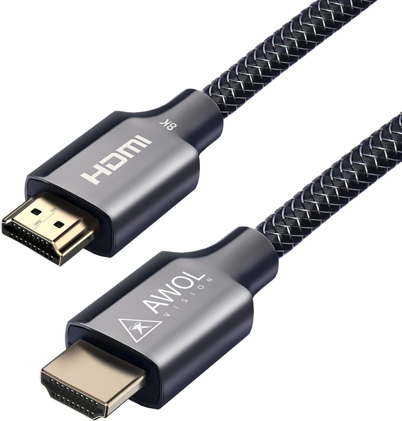 AWOL VISION HDMI 2.1 Cable 6.56ft — 48 Gbps 📺