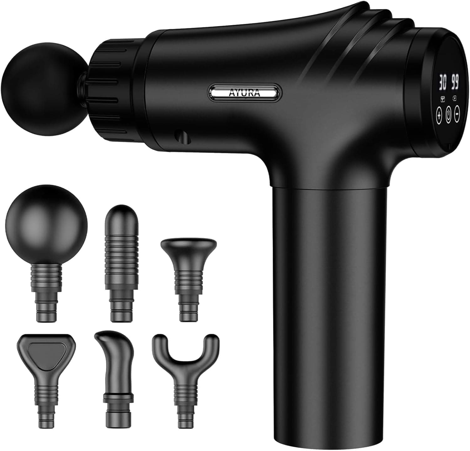 AYURA Massage Gun 30-speed deep tissue percussion 🎧