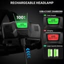 Thumbnail 2 de azamine Rechargeable Headlamp 99,000 Lumens LED 🎧