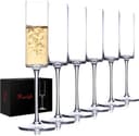 Thumbnail principal de BACLIFE Crystal Champagne Flutes Set of 6 ⚡