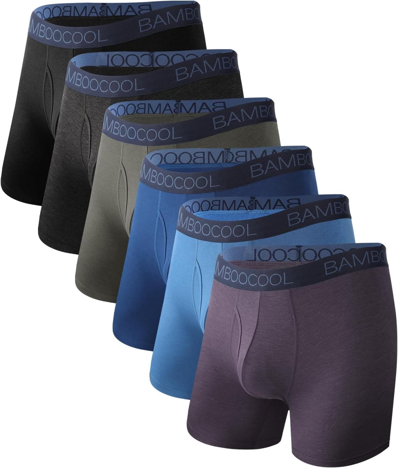 BAMBOO COOL Boxer Briefs 6-Pack breathable comfort 🩲