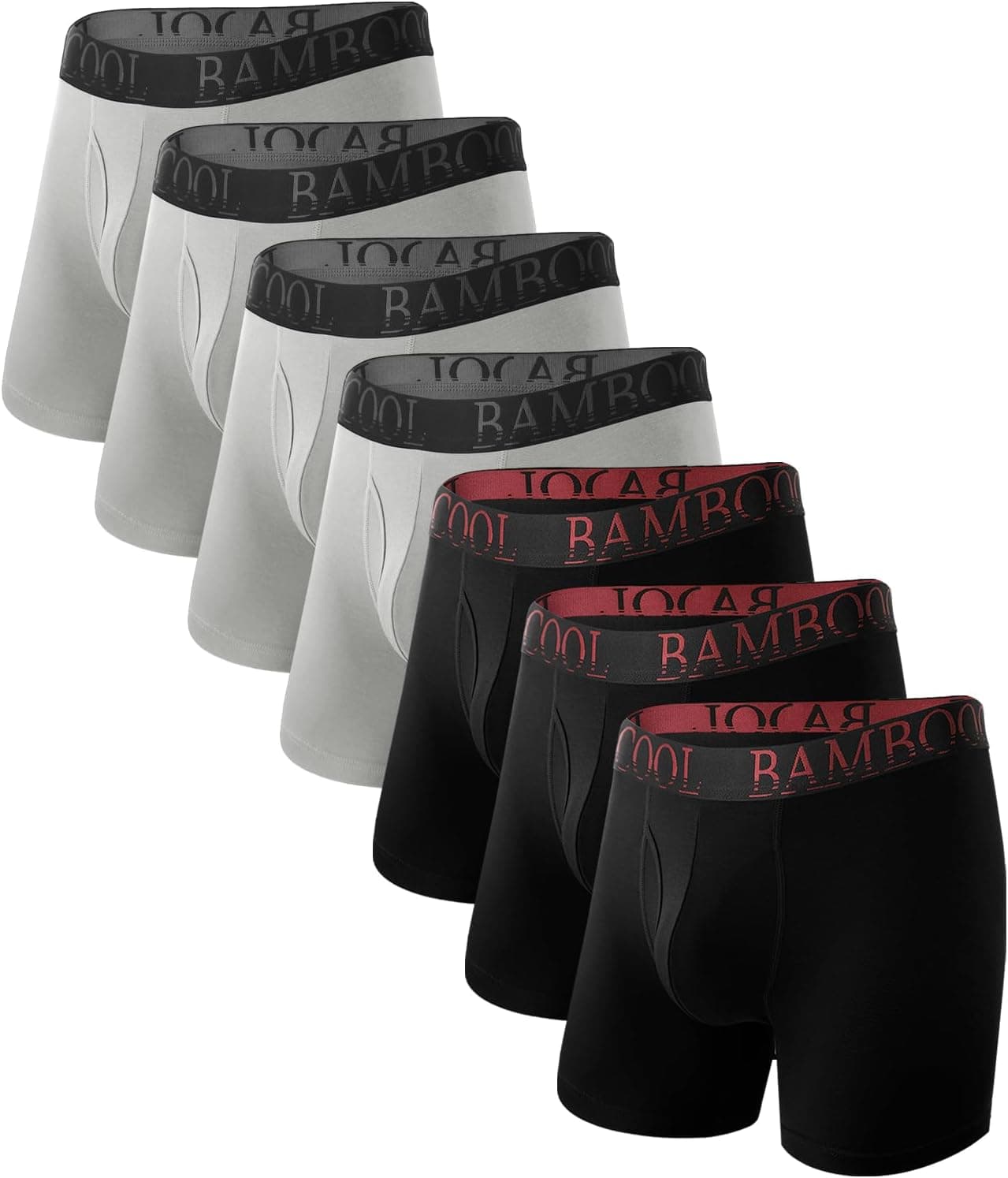 Bamboo Cool Boxer Underwear, 4-Pack 📦