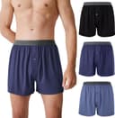 Thumbnail 1 de BAMBOO COOL Mens Bamboo Boxer Shorts 3-pack 🩲