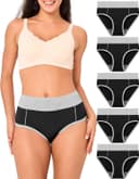Thumbnail 5 de BAMBOO COOL Women's High-Waisted Briefs 5-Pack 🩲