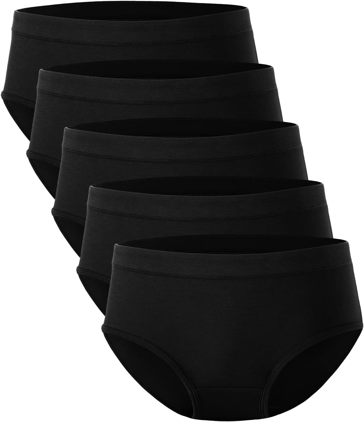BAMBOO COOL Womens Underwear Moisture-Wicking Briefs 5-Pack 👙