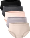 Thumbnail 1 de BAMBOO COOL Womens Underwear Moisture-Wicking Briefs 5-Pack 👙