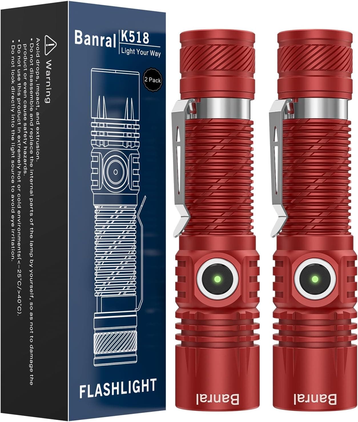 Banral Rechargeable Tactical Flashlight 2 🔦