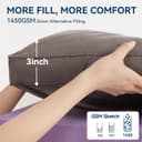 Thumbnail 3 de BDEUS Dual Layer 5 Inch Memory Foam Mattress Topper, King Size ⚙️