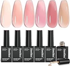 Beetles Nude Gel Polish Set, 6 Colors ⚙️