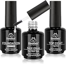 Beetles Top Coat Base Gel Set – 3Pcs ⚙️