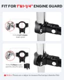 Thumbnail 1 de Benlari CNC Highway Pegs 1in Stainless Steel 🏍️