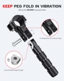 Thumbnail 5 de Benlari CNC Highway Pegs 1in Stainless Steel 🏍️