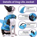 Thumbnail 4 de Bess Bridal Dog Life Jacket XS — Shark vest for swimming 🐶