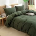 Thumbnail 1 de BESTOUCH 100% cotton duvet cover set, olive green queen ⌚